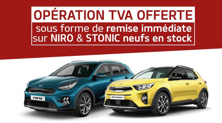 TVA OFFERTE sur NIRO et STONIC