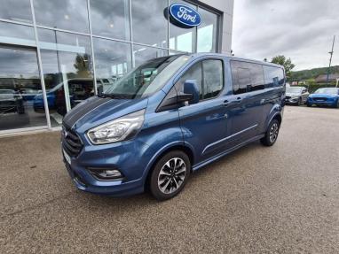 Voir le détail de l'offre de cette FORD Transit Custom Fg 320 L2H1 2.0 EcoBlue 170 Hybrid Cabine Approfondie Sport de 2022 en vente à partir de 395.93 €  / mois